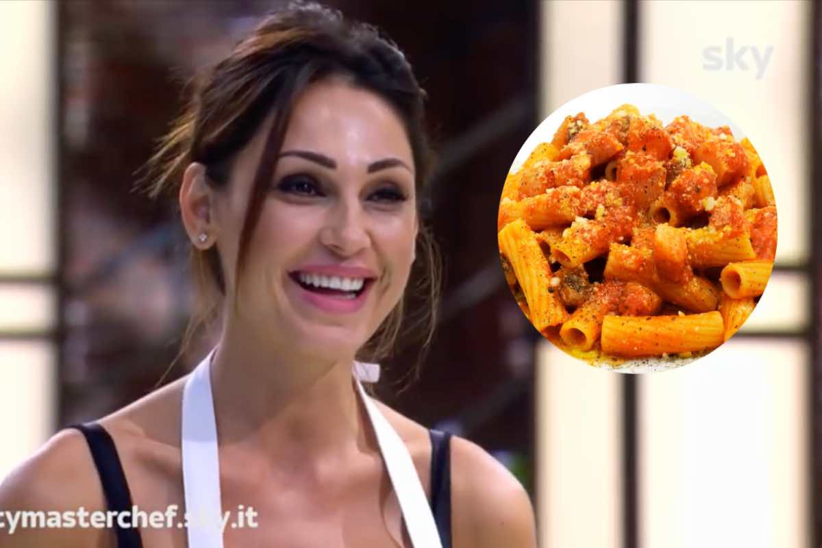 la ricetta della amatriciana di Anna Tatangelo