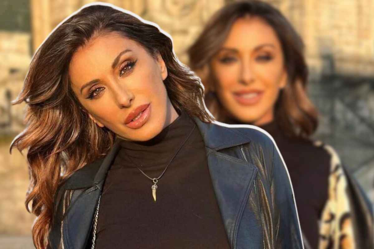 sabrina salerno tuta metallizzata